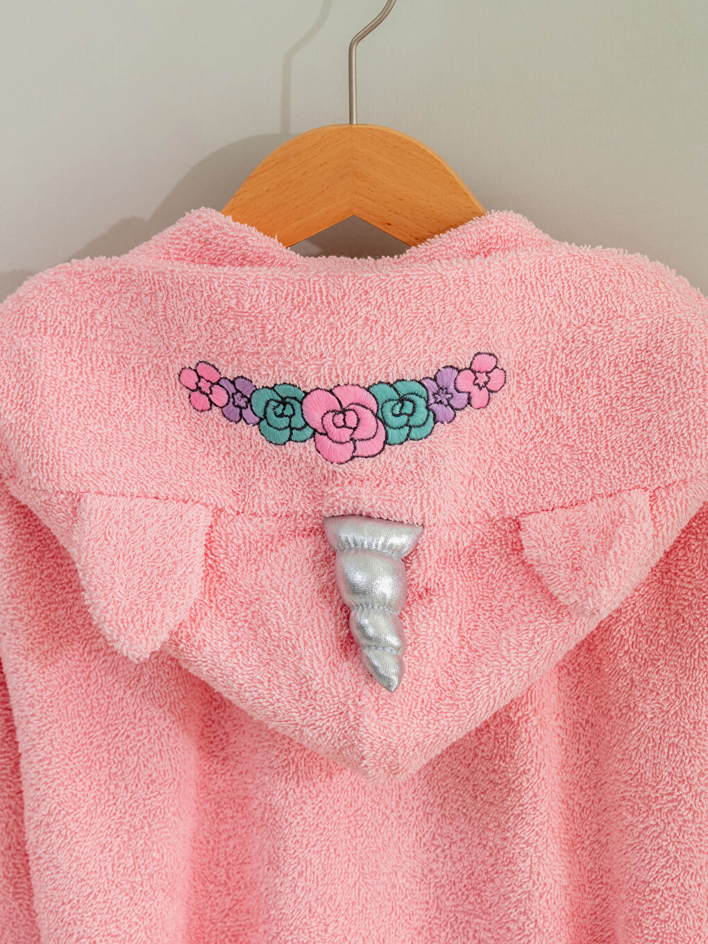 برنص حمام للأطفال بلول مرخص بكابوش للبنات-3