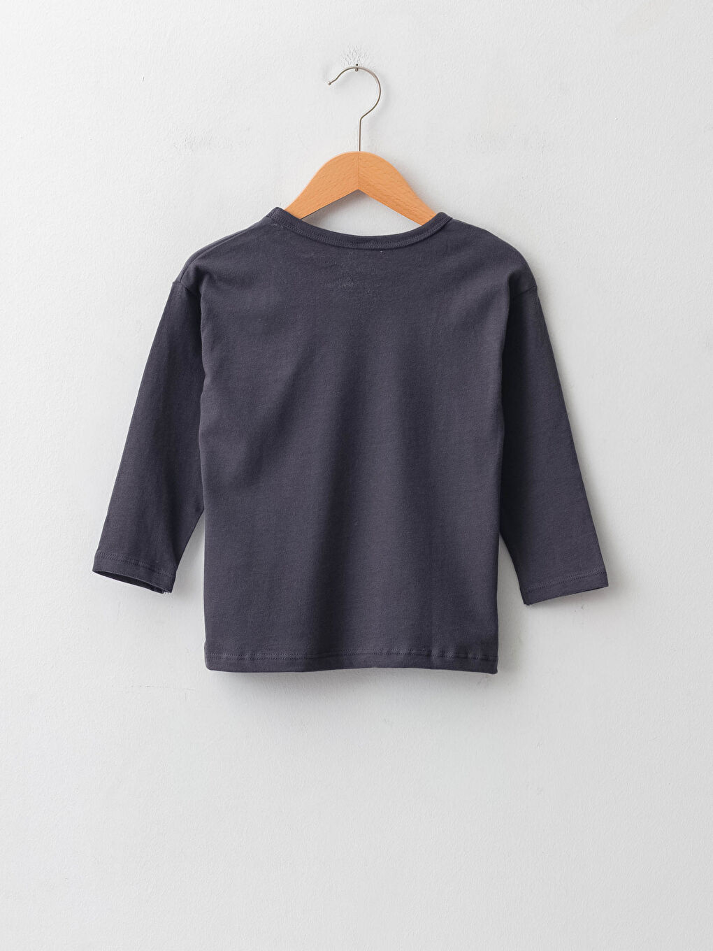 Crew Neck Long Sleeve Printed Cotton Baby Boy T-shirt-1