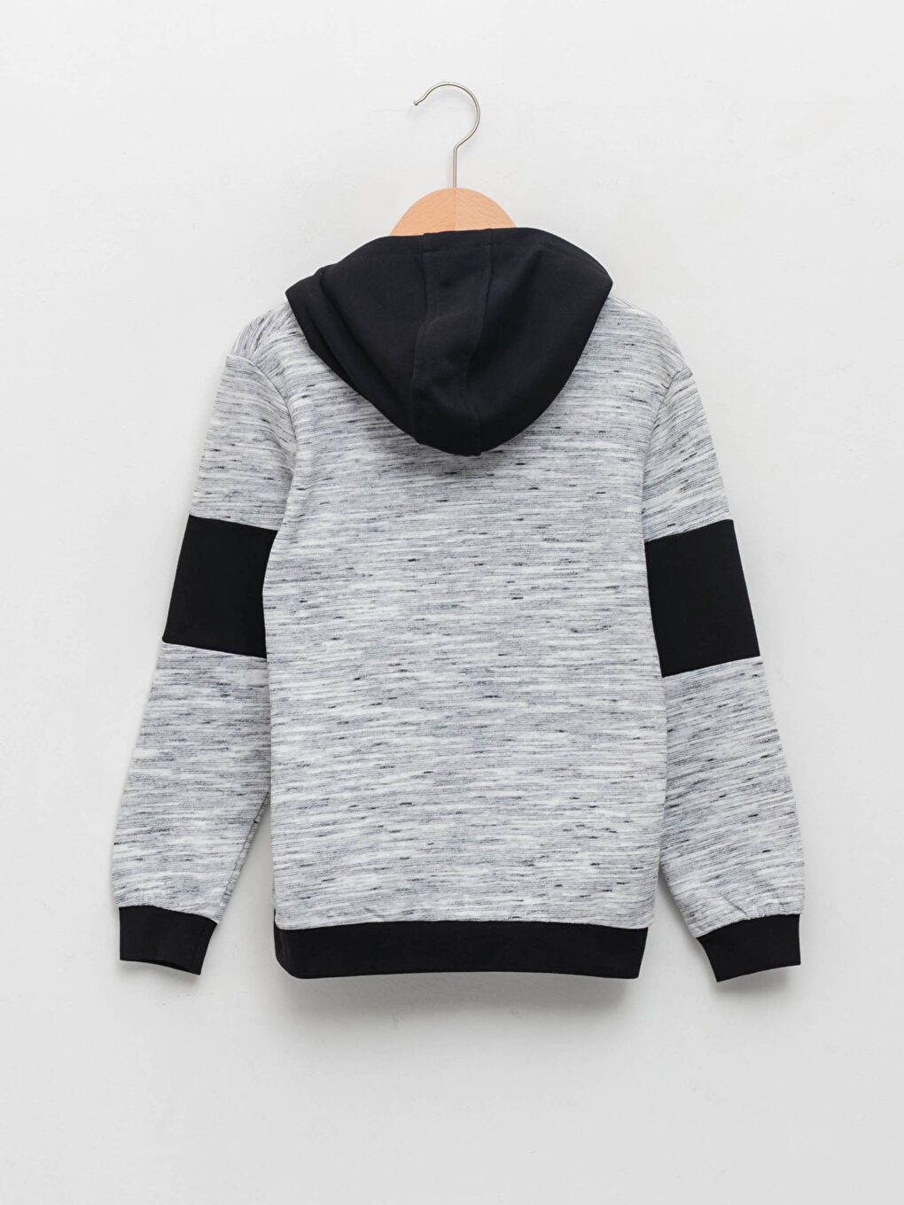 Толстовка на молнии с капюшоном и длинным рукавом для мальчиков-1