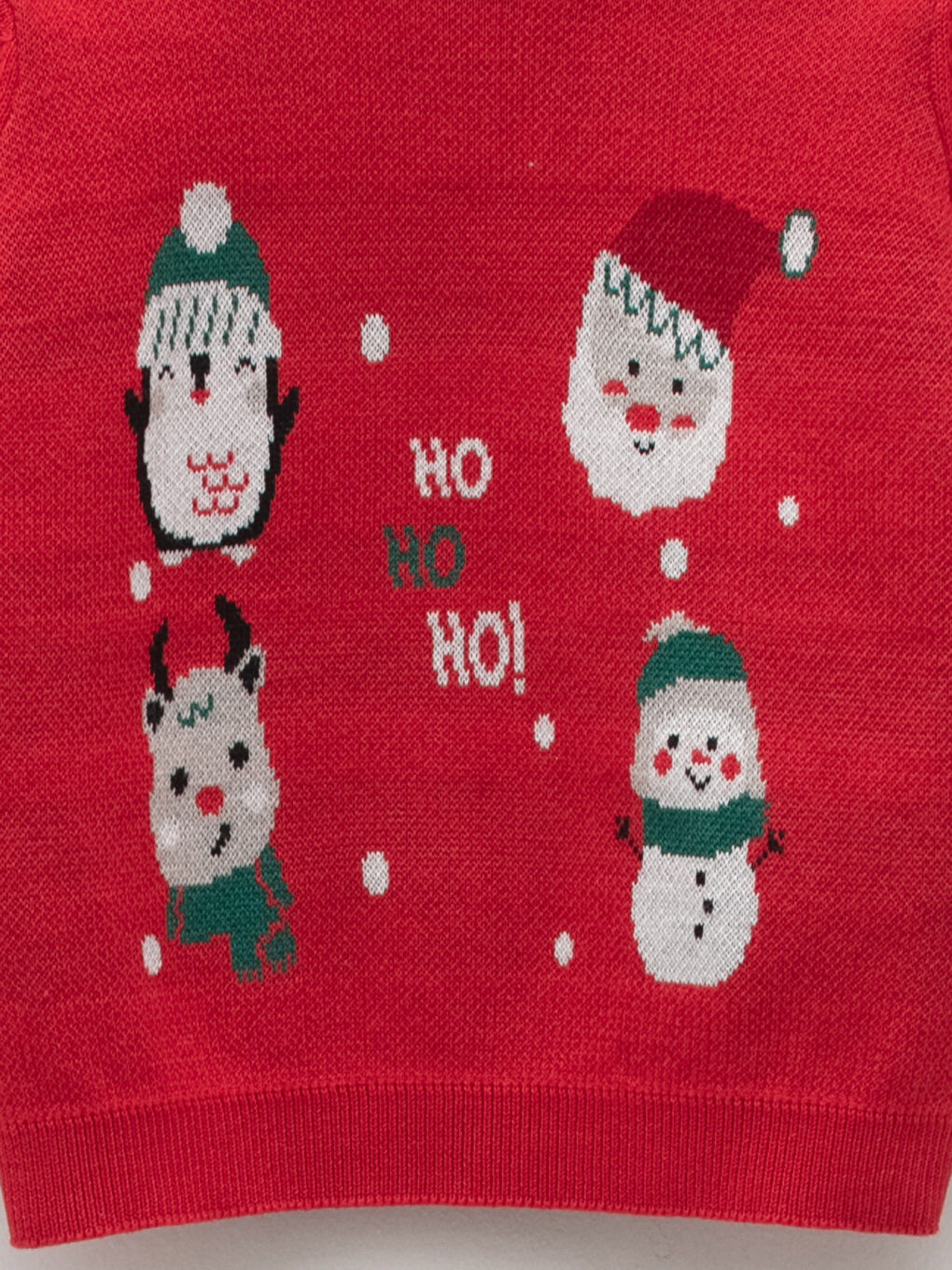 LCW baby Crew Neck Long Sleeve Christmas Themed Baby Boys' Sweater -W1CN80Z1-HC3