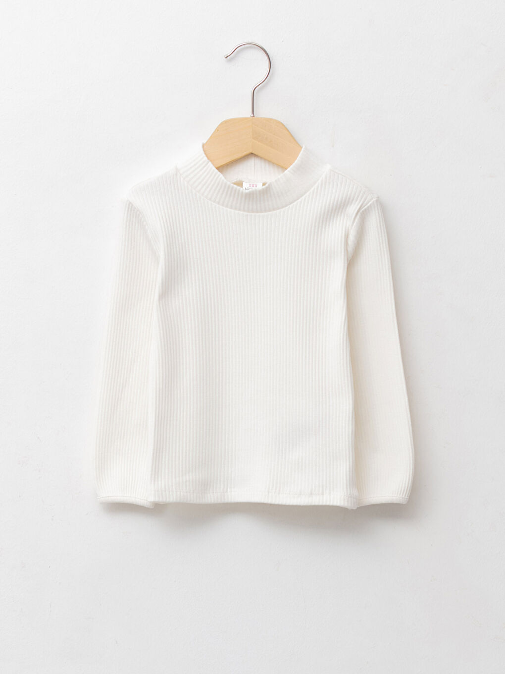 Half Turtleneck Long Sleeve Basic Baby Girl T-shirt