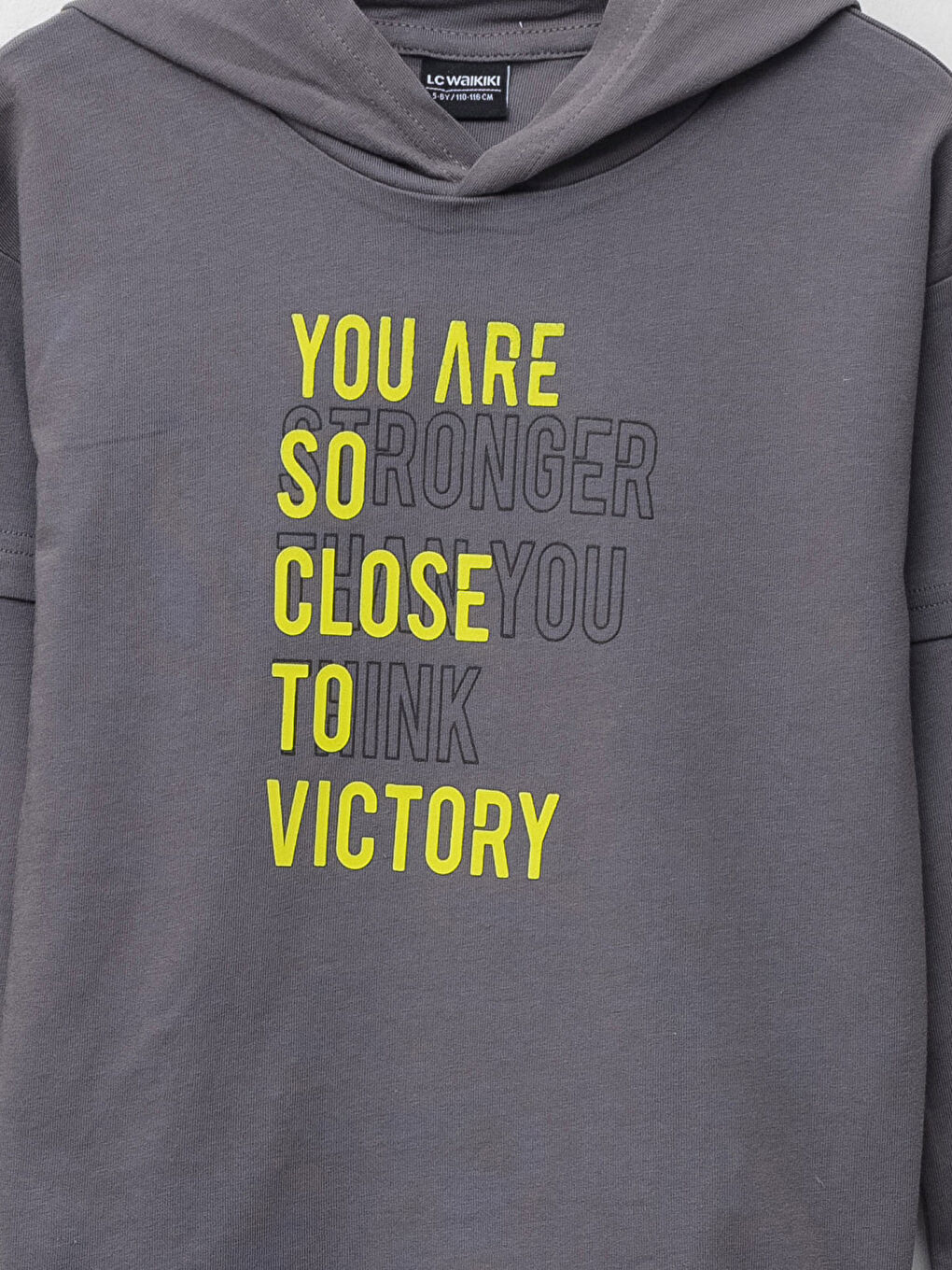 Hooded Printed Long Sleeve Cotton Boy T-shirt-2