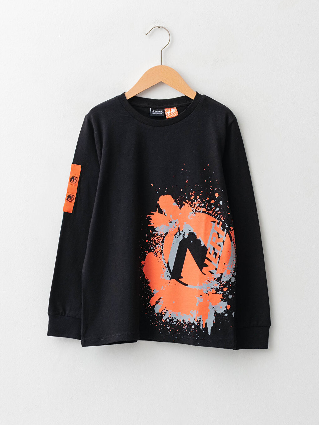 LCW Kids Crew Nerf Nerf Printed Long Sleeve Boy T-Shirt -W1CP54Z4-CVL