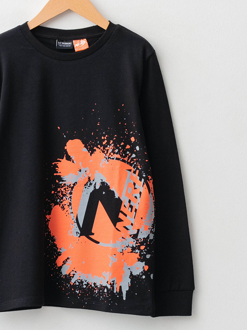 LCW Kids Crew Nerf Nerf Printed Long Sleeve Boy T-Shirt -W1CP54Z4-CVL