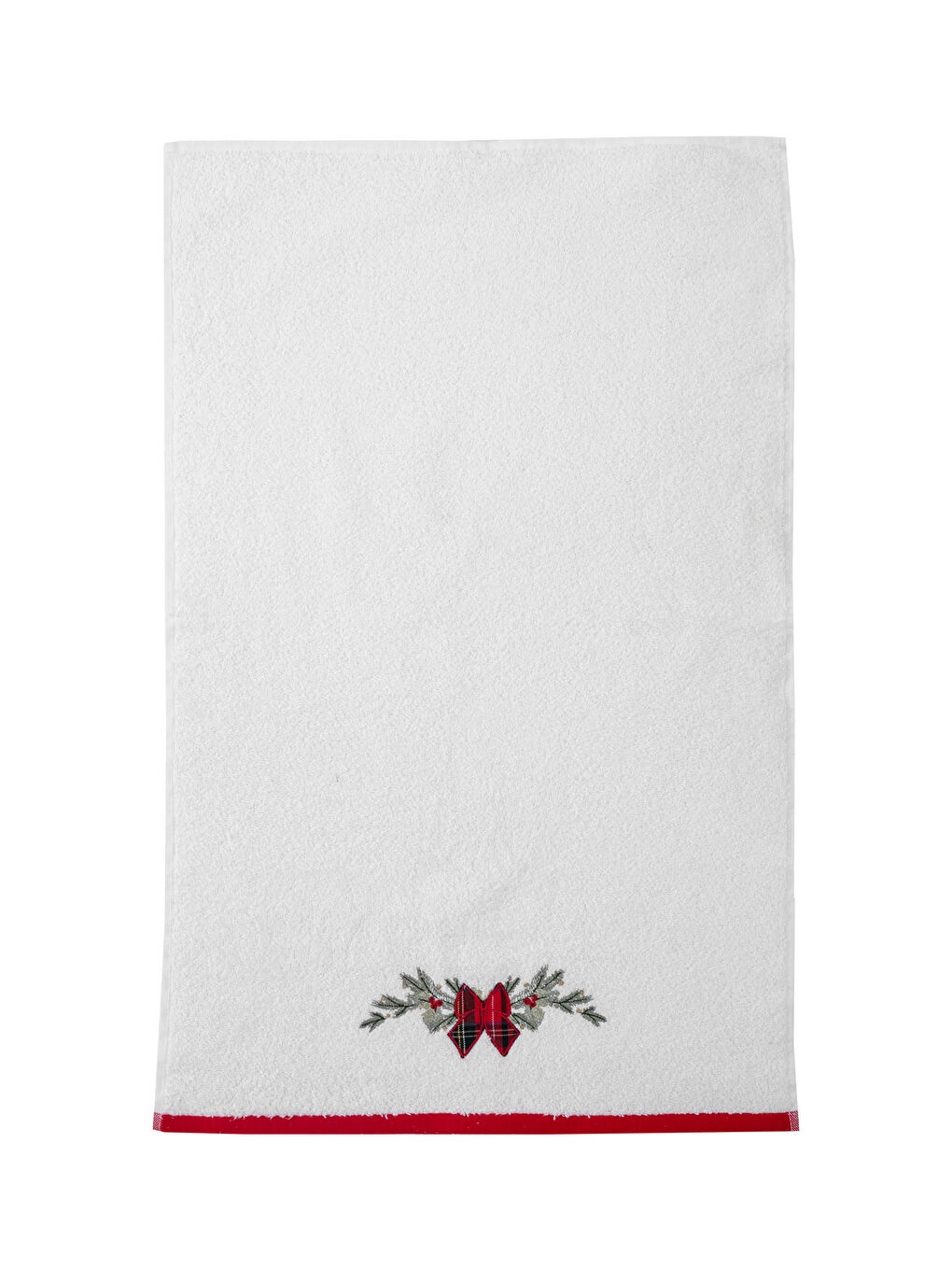 New Year Themed Embroidery Detailed Face Towel 50x80 Cm-2