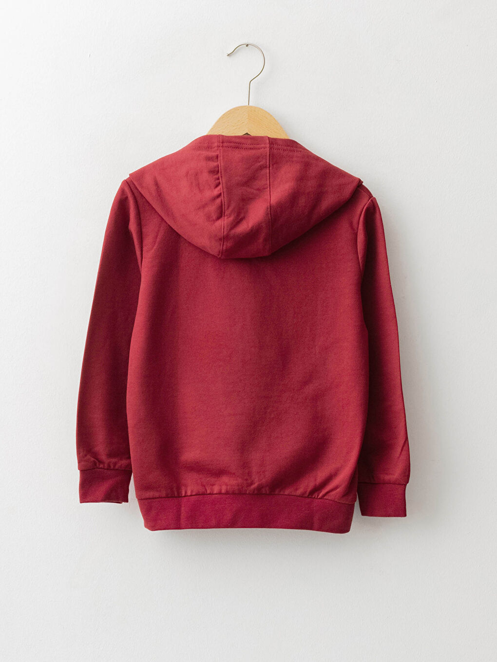 Hooded Basic Long Sleeve Boy Sweatshirt-1