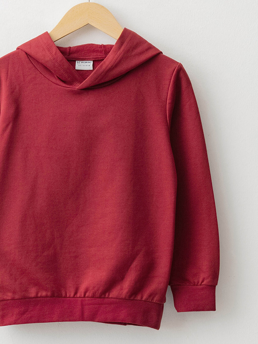 Hooded Basic Long Sleeve Boy Sweatshirt-2