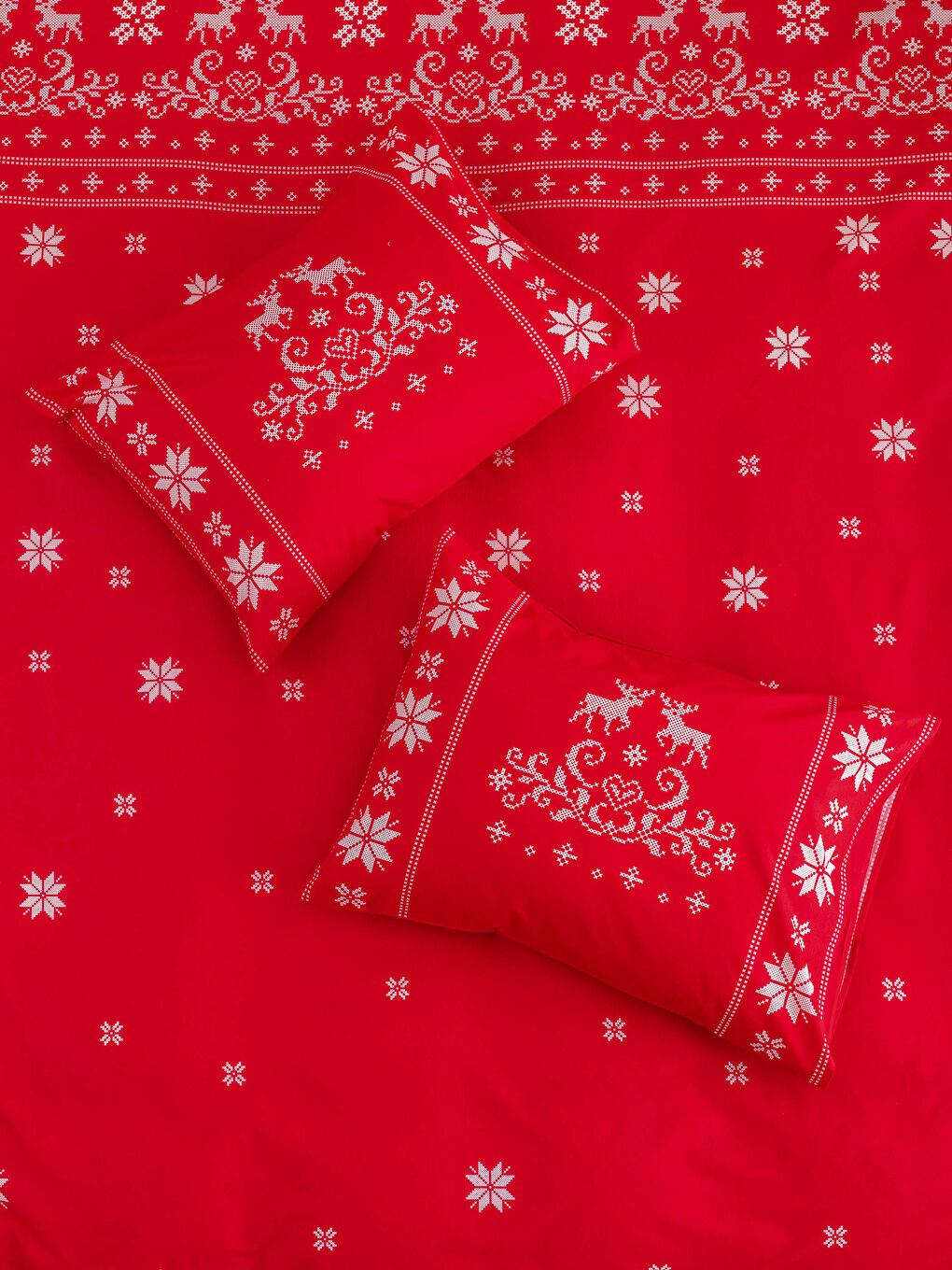 New Year Themed Double Printed Woven Duvet Cover Set-1