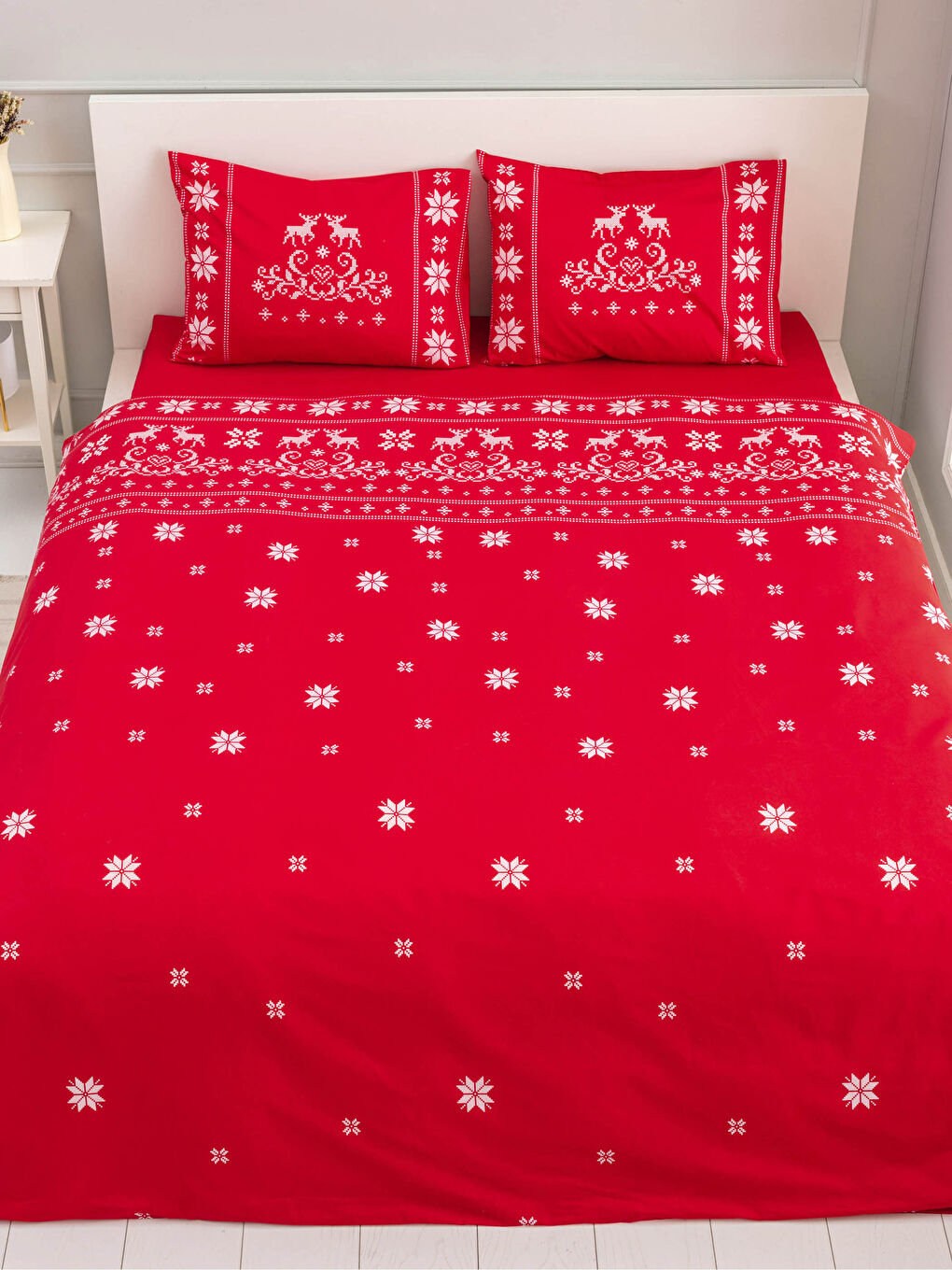 New Year Themed Double Printed Woven Duvet Cover Set-2