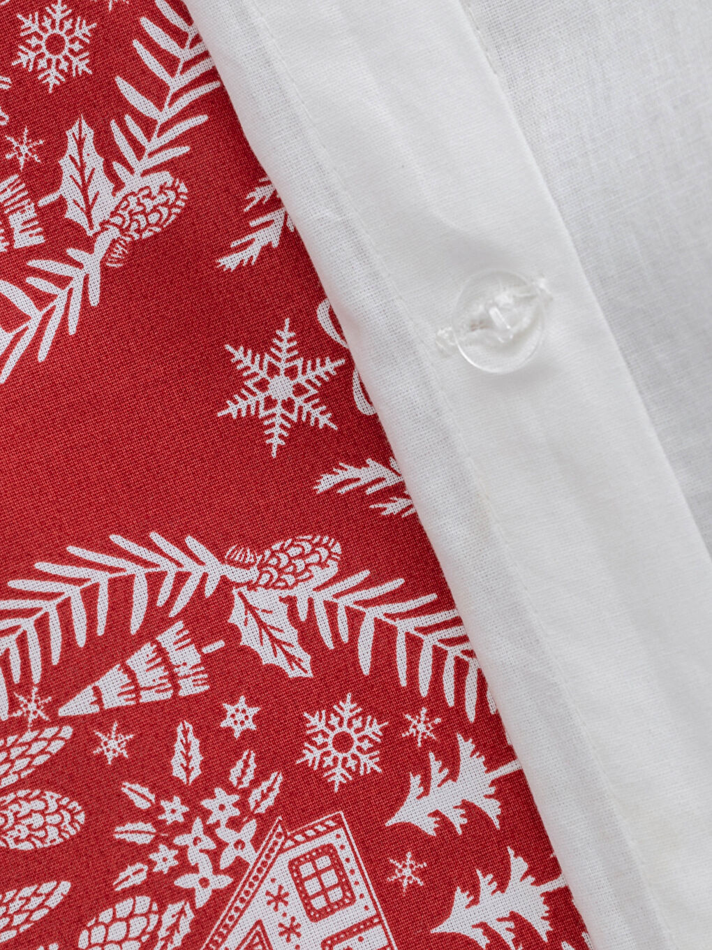 Housse de couette et taies d'oreiller tissées imprimées à thème de Noël-4