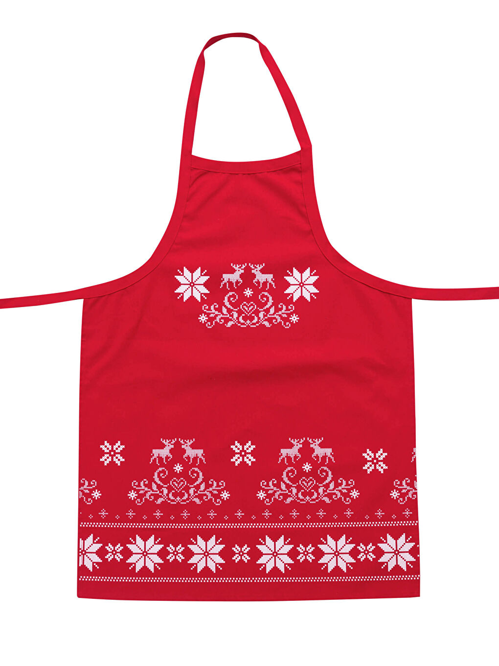 LCW HOME New Year Themed Printed Gabardine Kitchen Apron -W1CR05Z8-LTQ