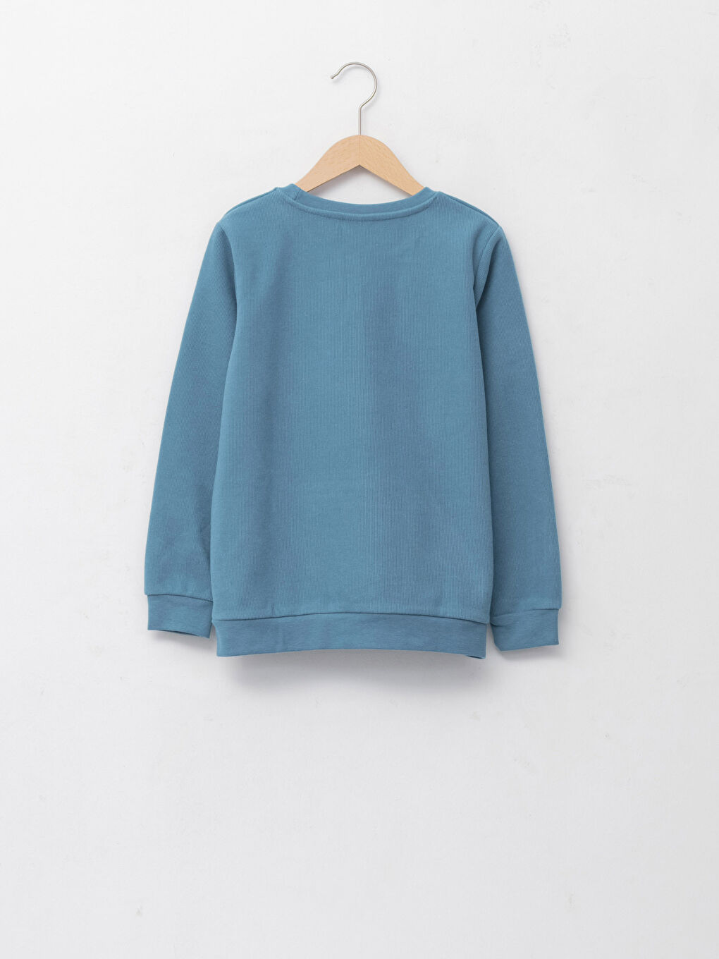 Свитшот с круглым вырезом, базовый, с длинным рукавом, для мальчиков-1