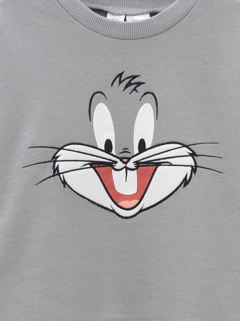 Crew Neck Long Sleeve Bugs Bunny Printed Baby Boy Sweatshirt-2