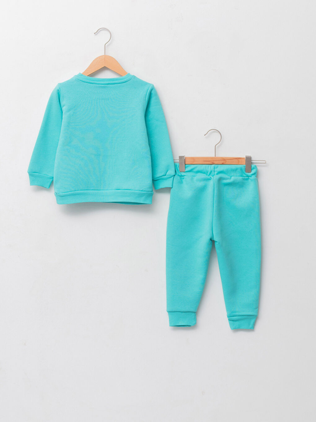 طقم بلوزة كم طويل بياقة دائرية مطبوع عليها Paw Patrol وبنطلون رياضي للأولاد الرضع - عبوة من قطعتين-1