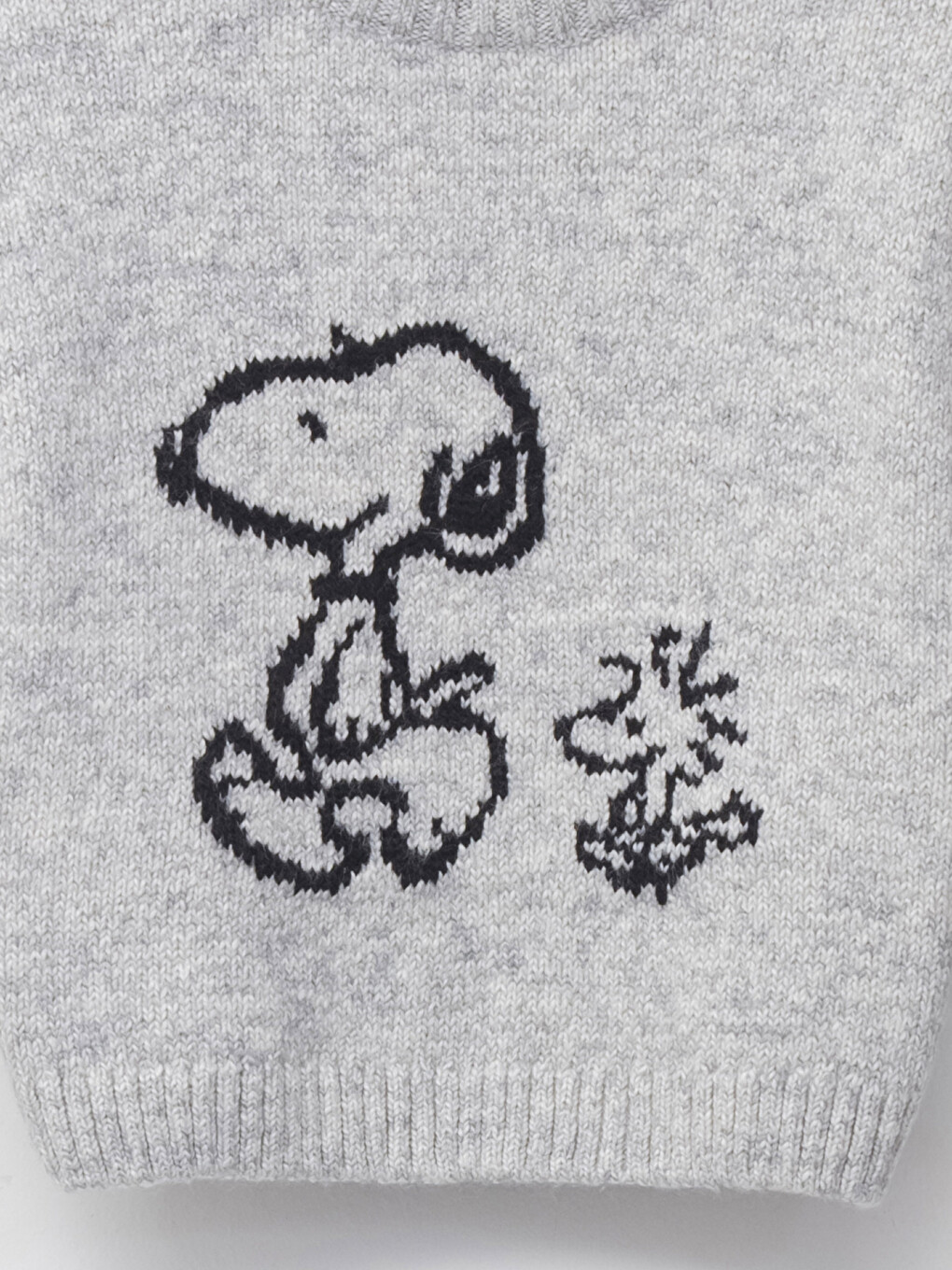Crew Neck Long Sleeve Snoopy Printed Baby Boy Knitwear Sweater-2