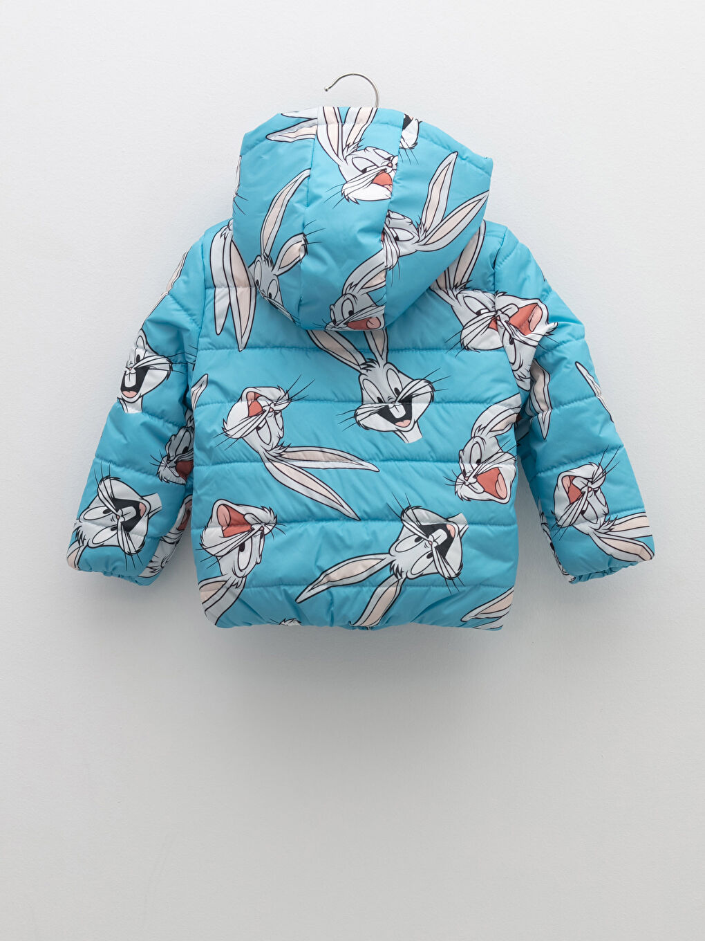 Hooded Bugs Bunny Printed Long Sleeve Baby Boy Zipper Coat-1