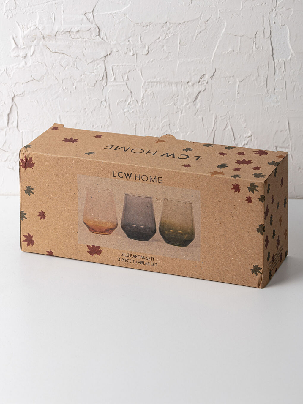 Pahar de Apă din Sticlă Bloc de Culoare 3 Buc 425 Ml-2