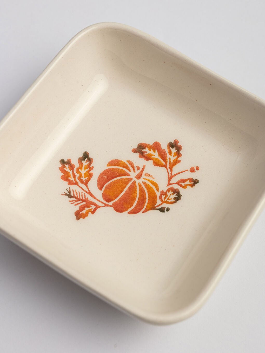 Керамическая чаша с принтом тыквы 10 см-2