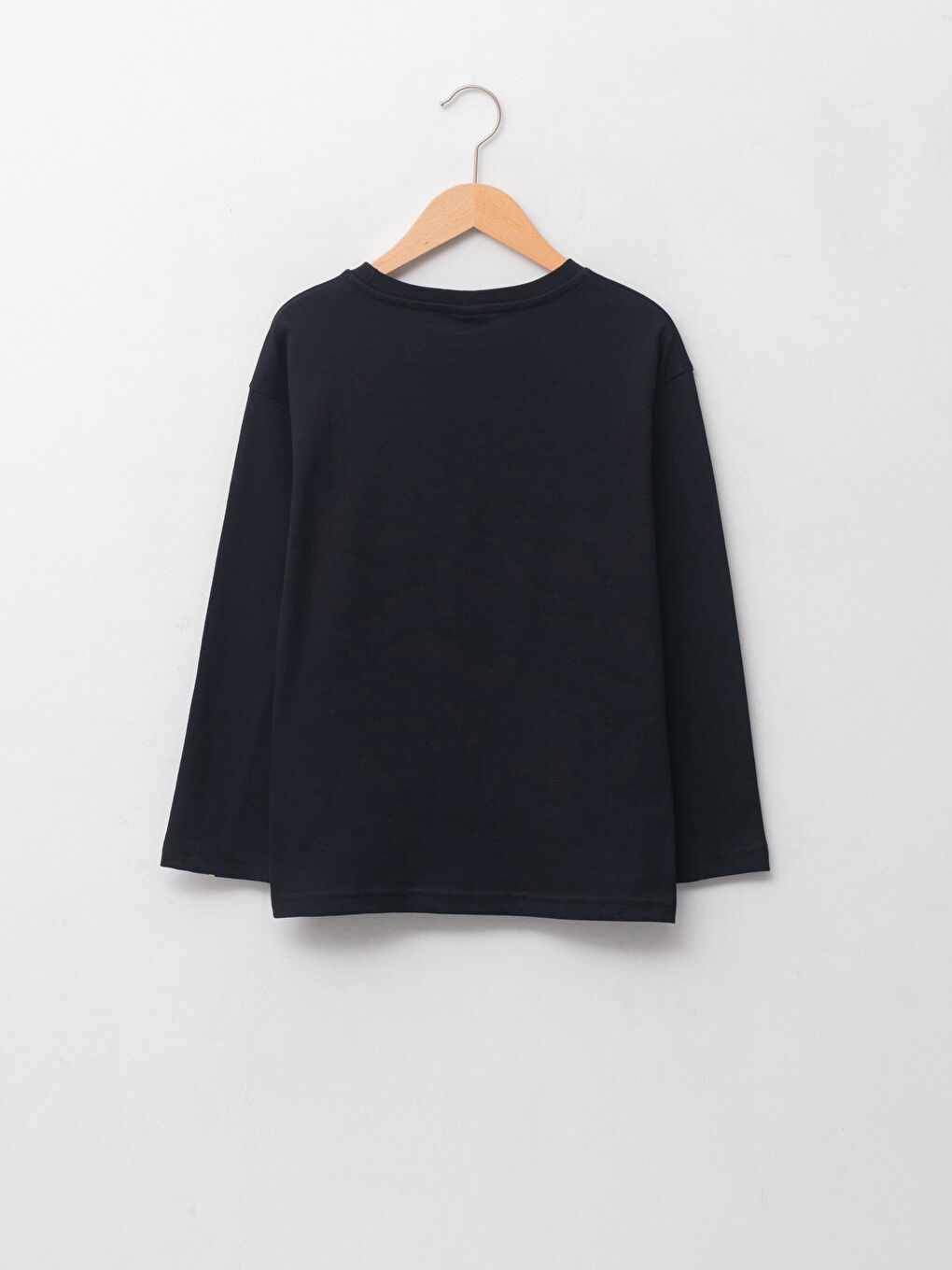 LCW Kids Crew Neck Printed Long Sleeve Cotton Boy T-shirt -W1CT57Z4-CVL