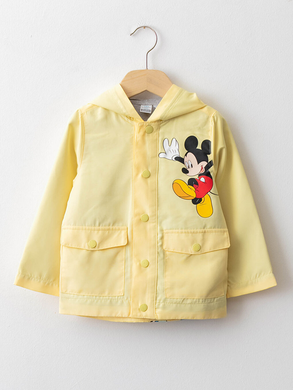 LCW baby Hooded Long Sleeve Mickey Mouse Printed Baby Boy Raincoat -W1CT72Z1-FRN