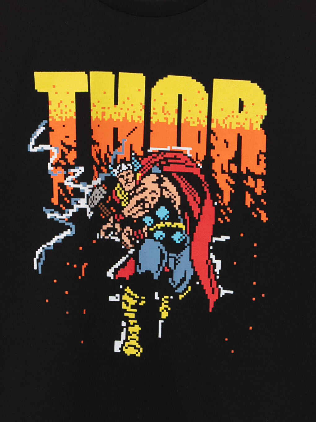 Свитшот с круглым вырезом, с принтом Тора, с длинным рукавом для мальчиков-2