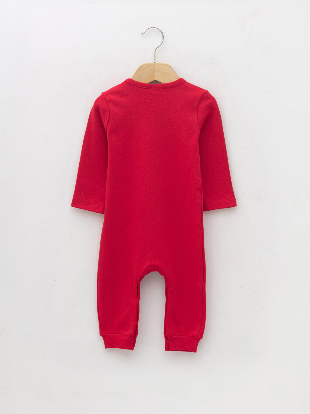 LC WAIKIKI Crew Neck Long Sleeve Christmas Themed Baby Boy Rompers Father and Son Combination -W1CU12Z1-HPM