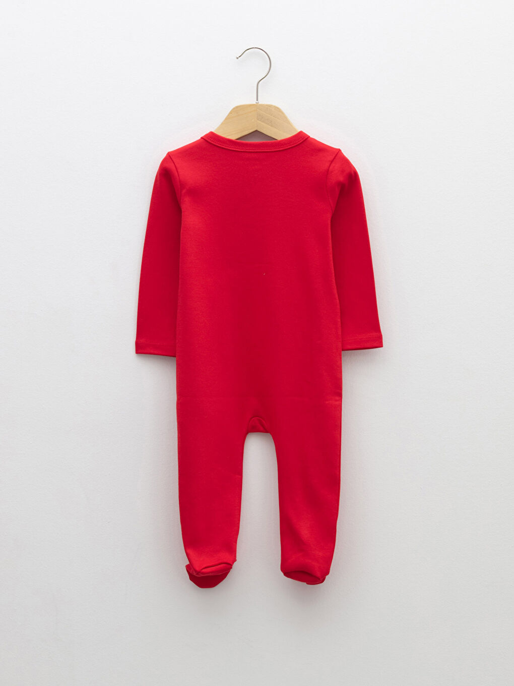 V-Neck New Year Themed Long Sleeve Baby Boy Rompers-1