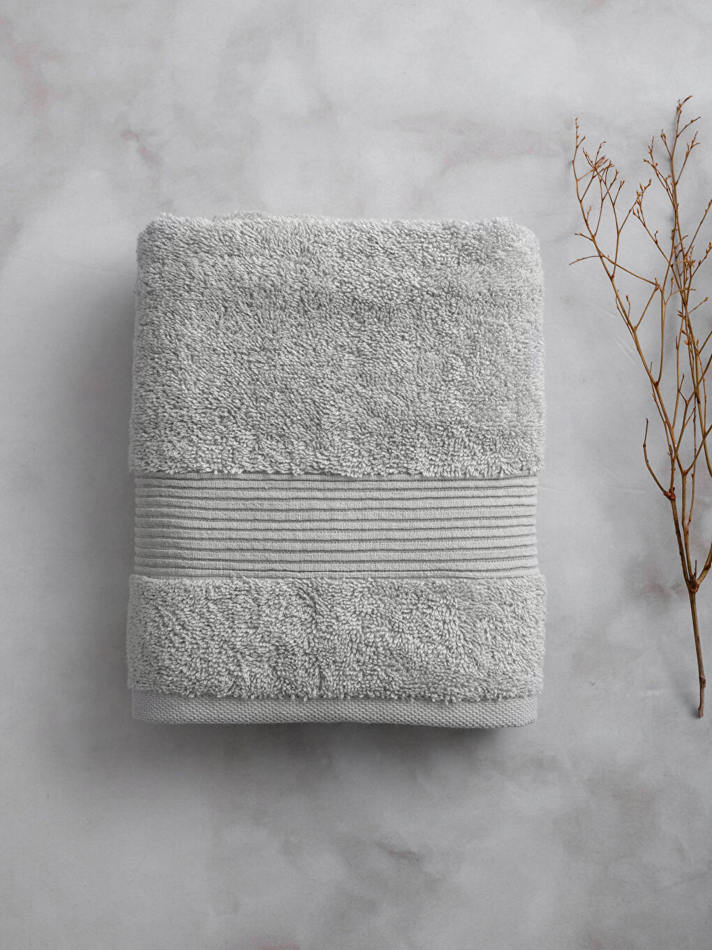 Line Detailed Flat Face Towel 50x80 Cm-1