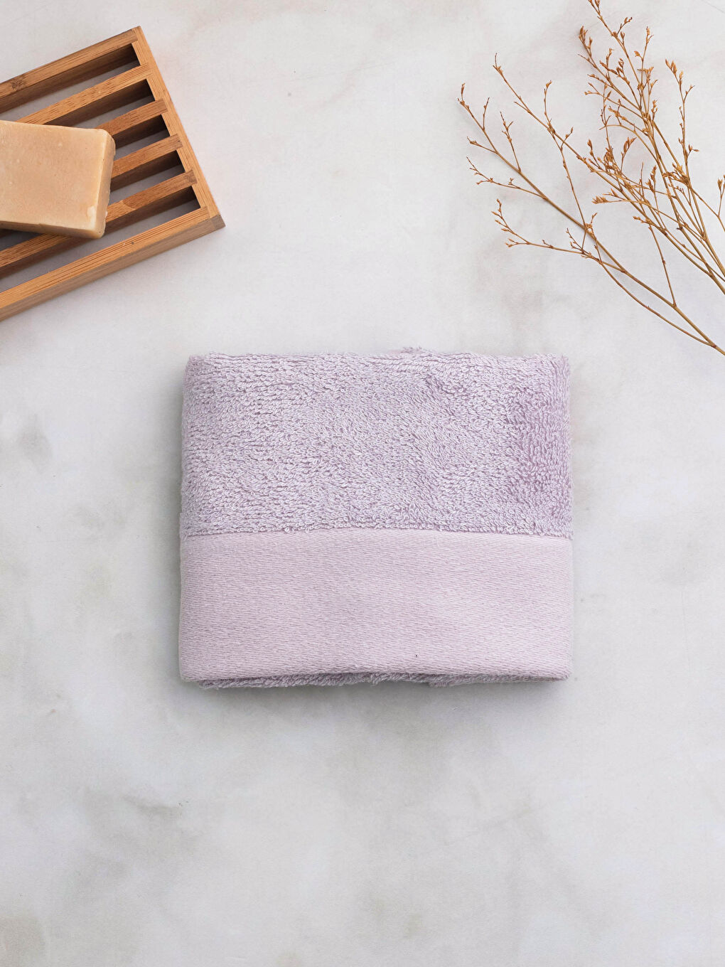 Pembe Bambu El Havlusu 30x50 cm-1