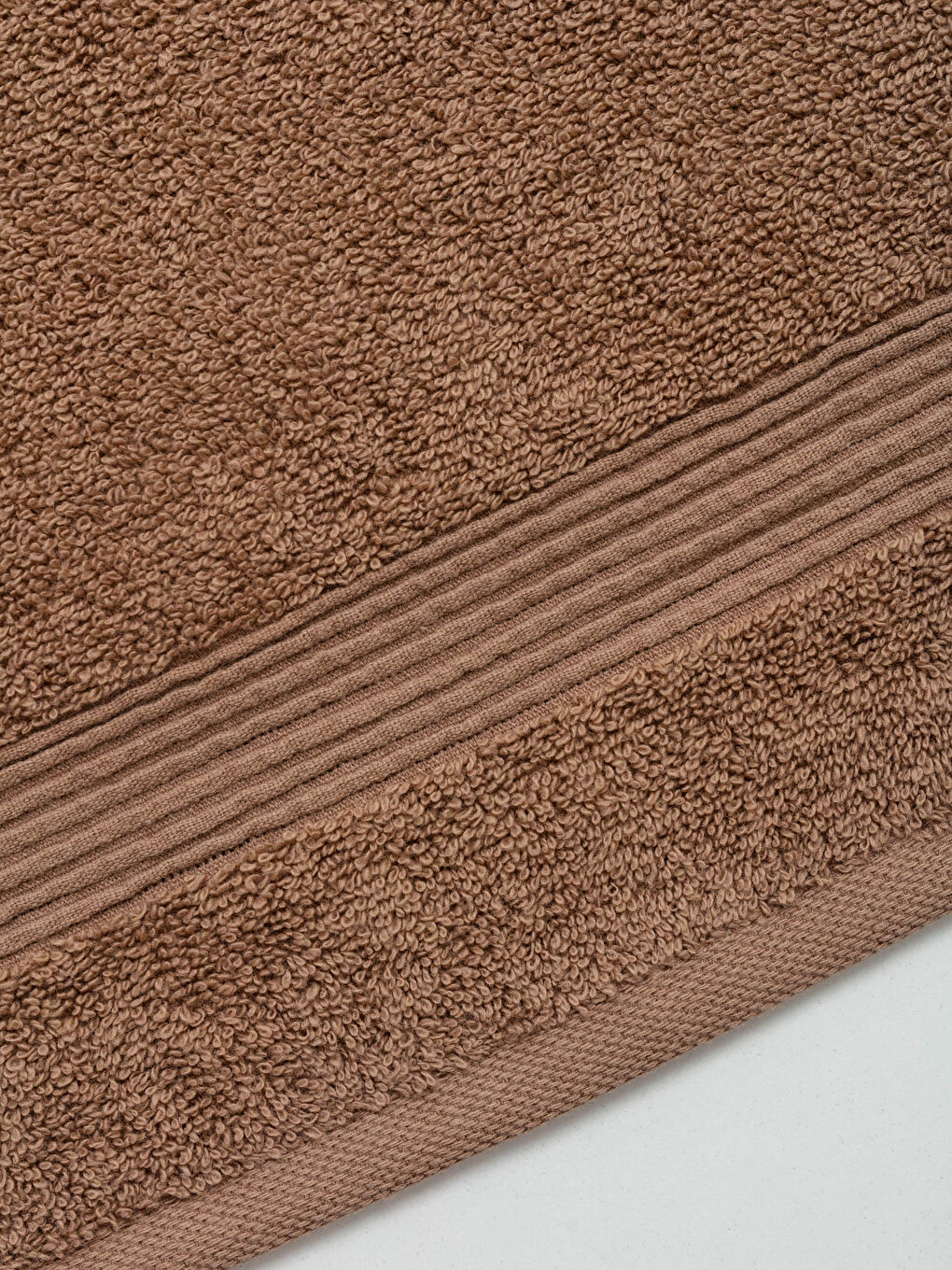 Serviette d'invité Unie avec Détail Ligne 30x50 Cm-3