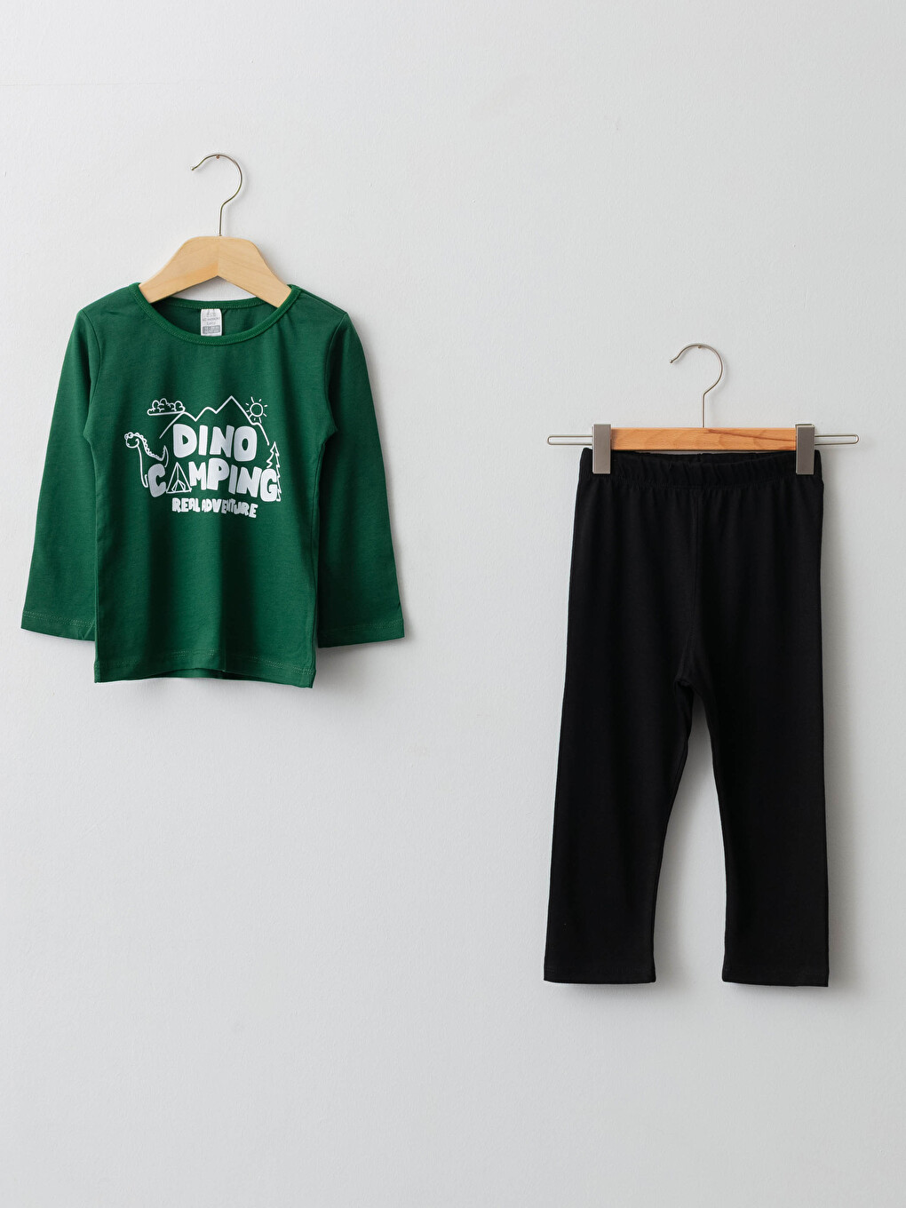 Crew Neck Long Sleeve Printed Baby Boys' Pyjamas Set-1