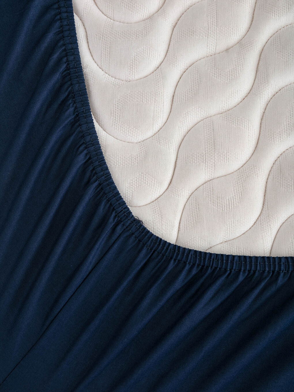 Drap Ajusté Élastique Tissé Plat Double 160x200x30 Cm-2