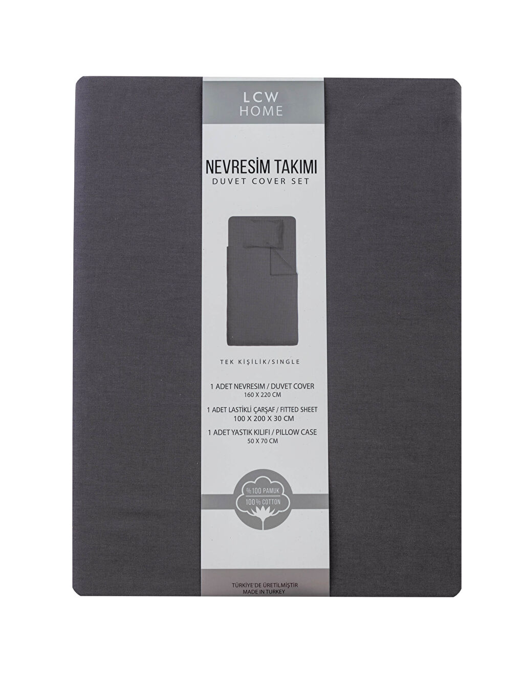 Single Plain Woven Duvet Cover Set-6