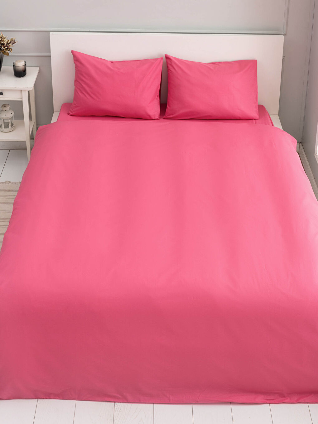 Double Plain Woven Duvet Cover Set-2