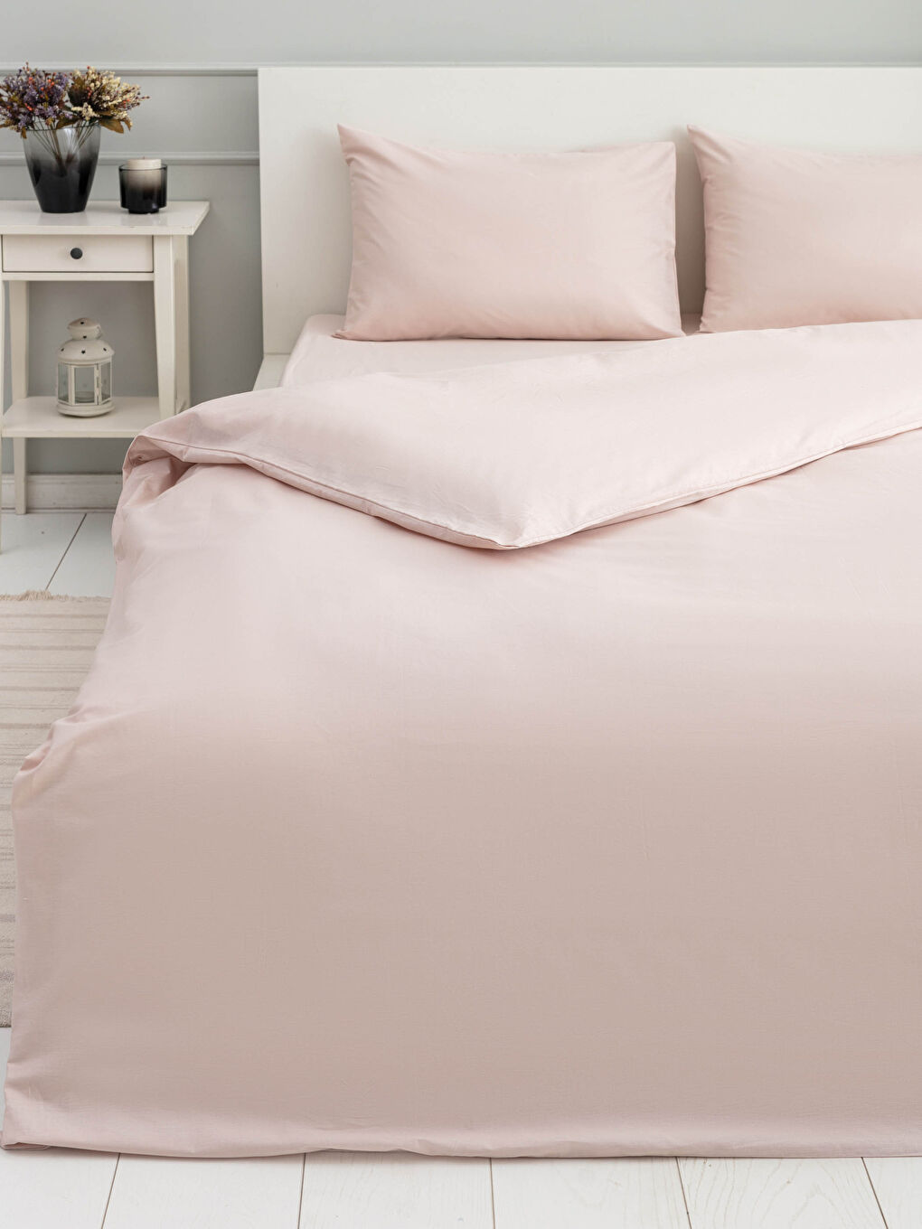 Double Plain Woven Duvet Cover Set