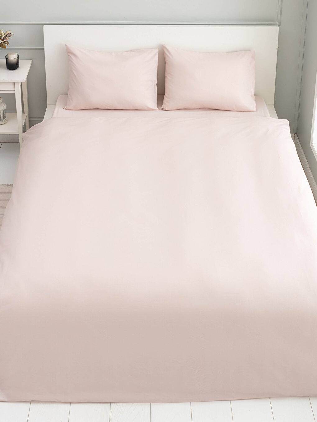 Double Plain Woven Duvet Cover Set-2
