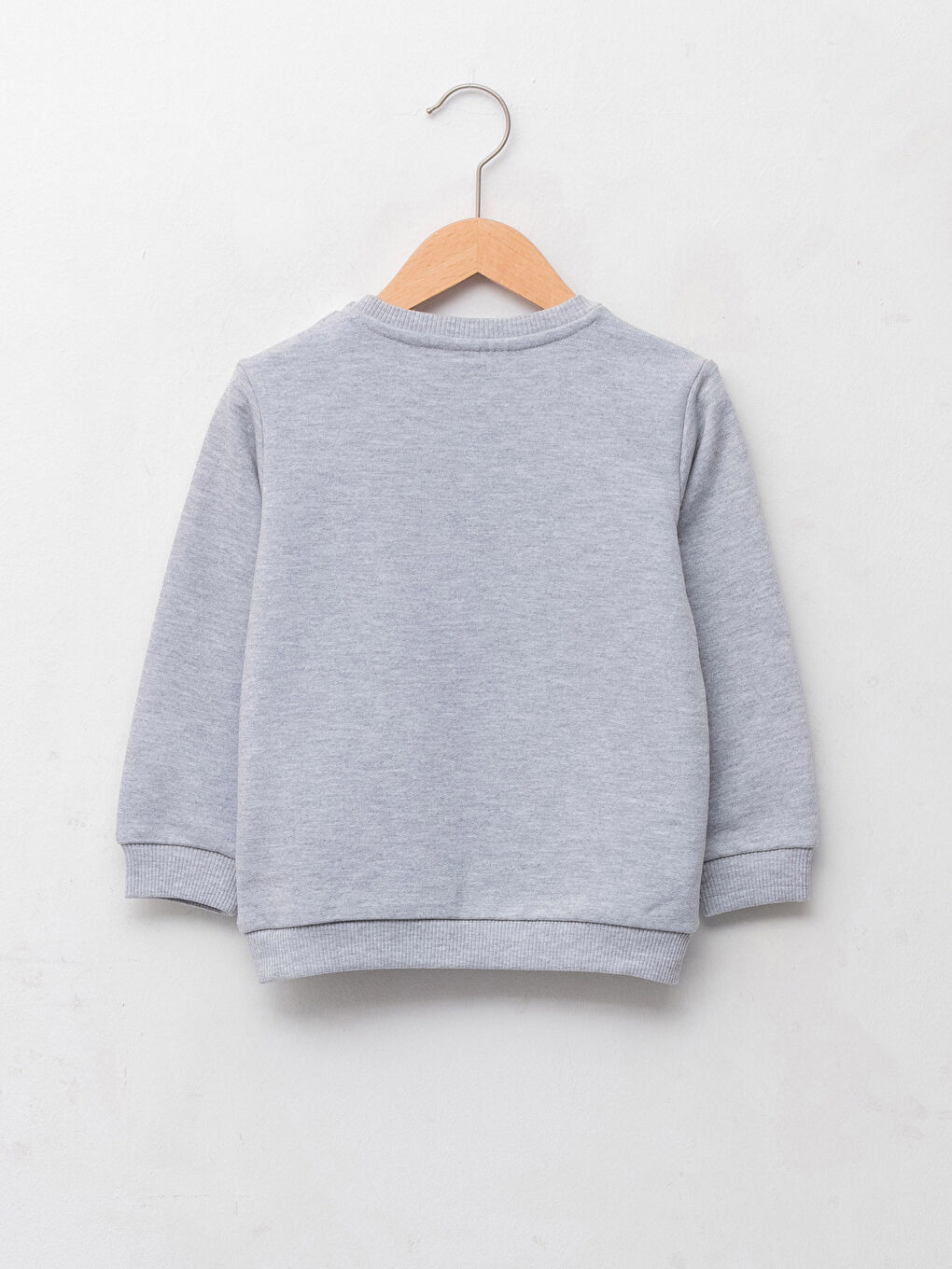 Crew Neck Long Sleeve Mickey Mouse Printed Baby Boy Sweatshirt-1