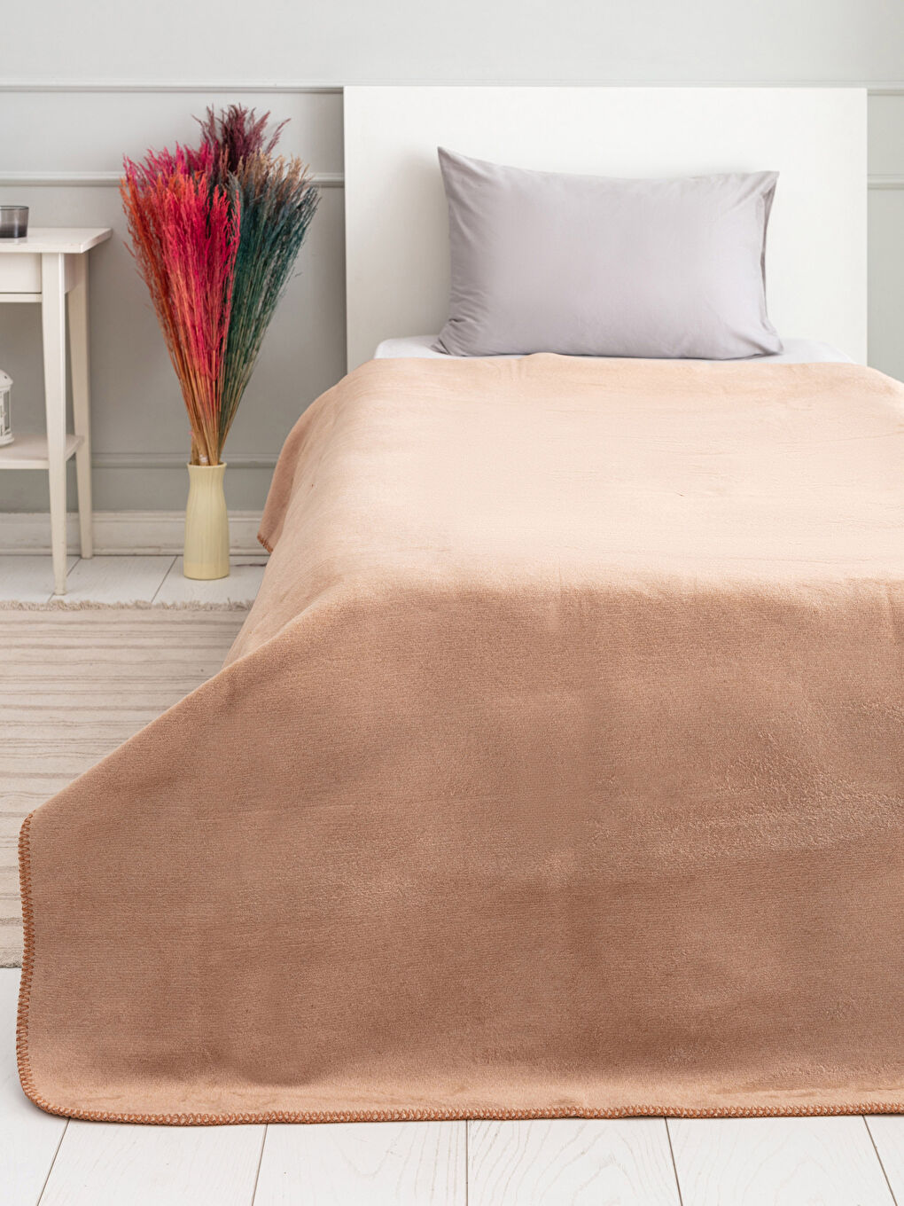 LCW HOME Single Double Sided Cotton Blanket 150x200 Cm -W1DF02Z8-JS5
