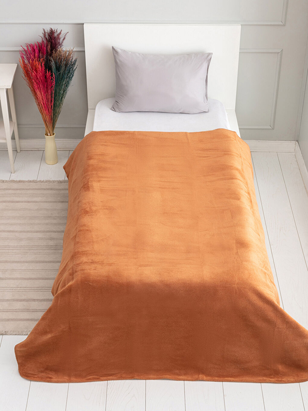 LCW HOME Single Double Sided Cotton Blanket 150x200 Cm -W1DF02Z8-JS5