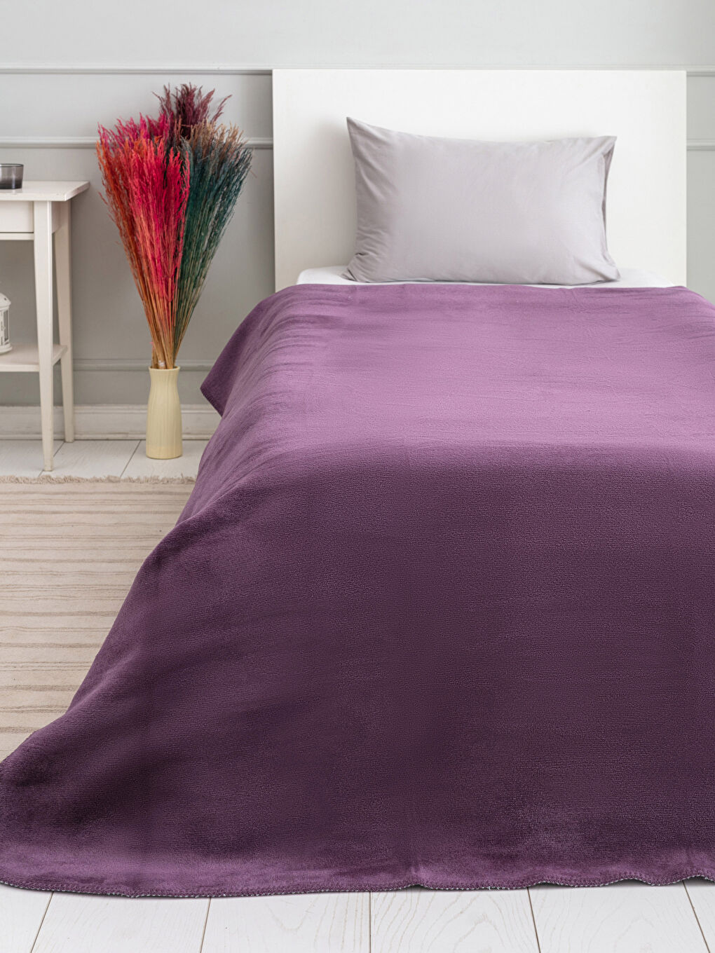 LCW HOME Single Double Sided Cotton Blanket 150x200 Cm -W1DF02Z8-Q11