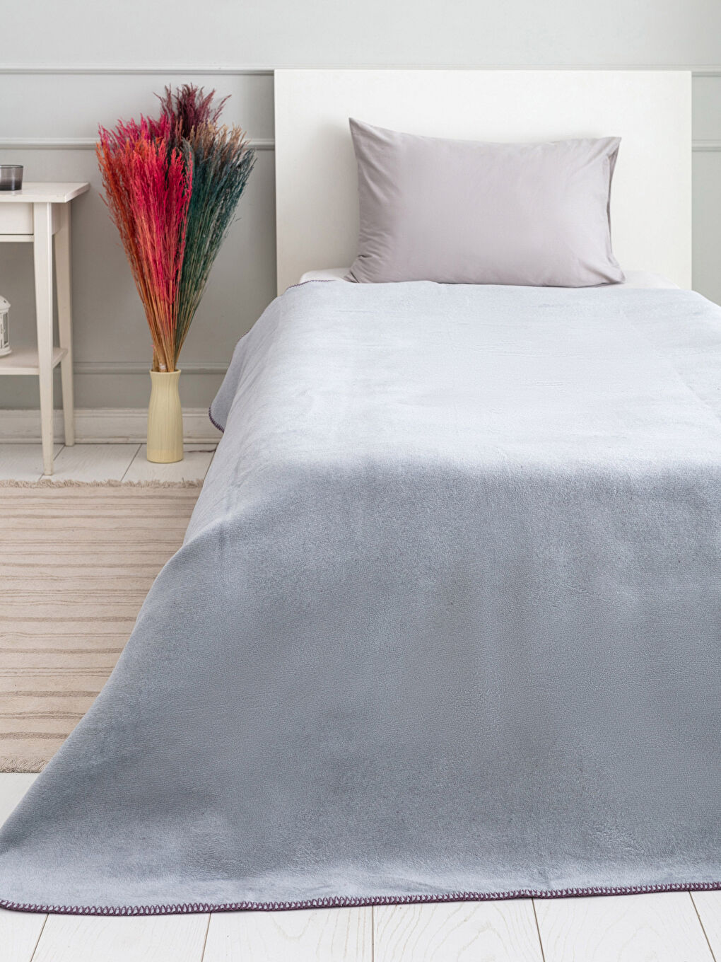 LCW HOME Single Double Sided Cotton Blanket 150x200 Cm -W1DF02Z8-Q11
