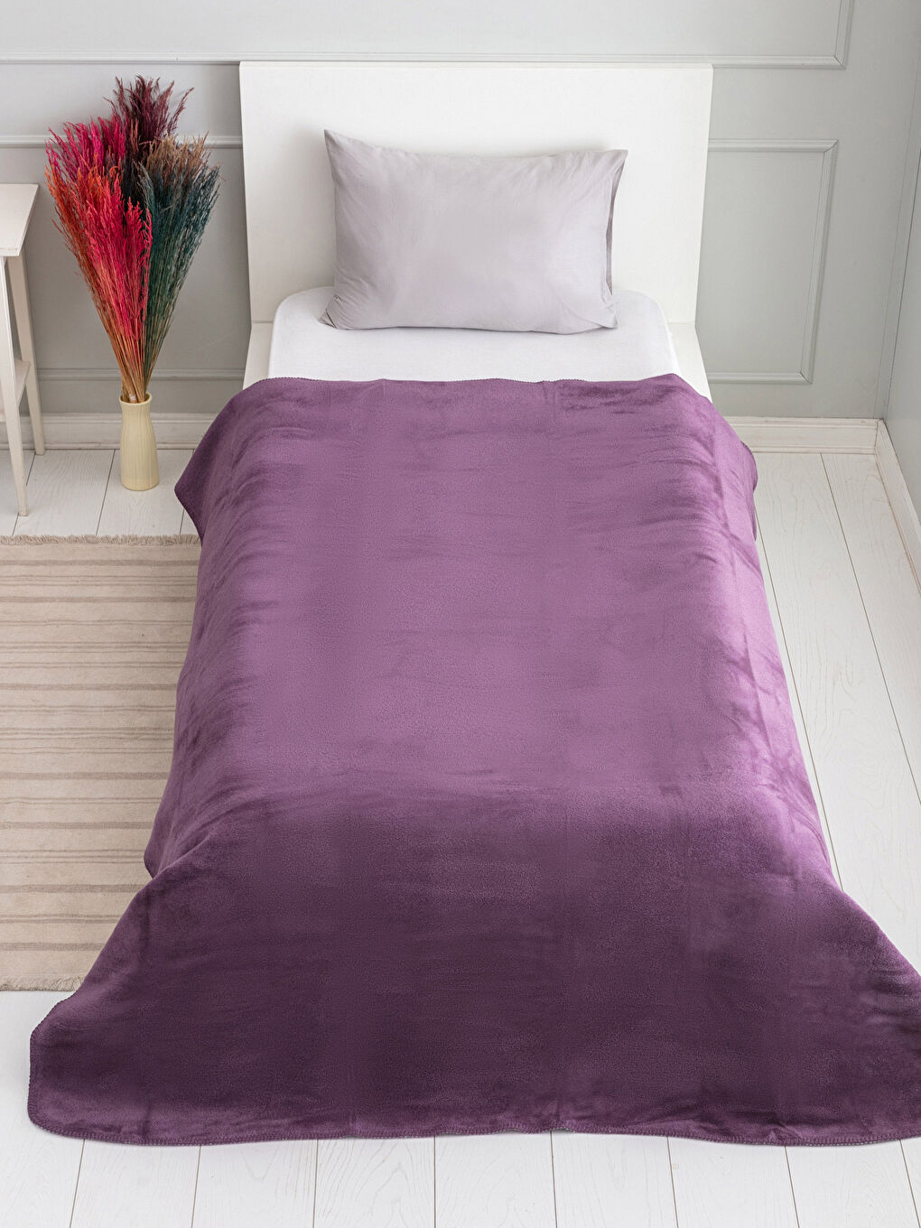 LCW HOME Single Double Sided Cotton Blanket 150x200 Cm -W1DF02Z8-Q11