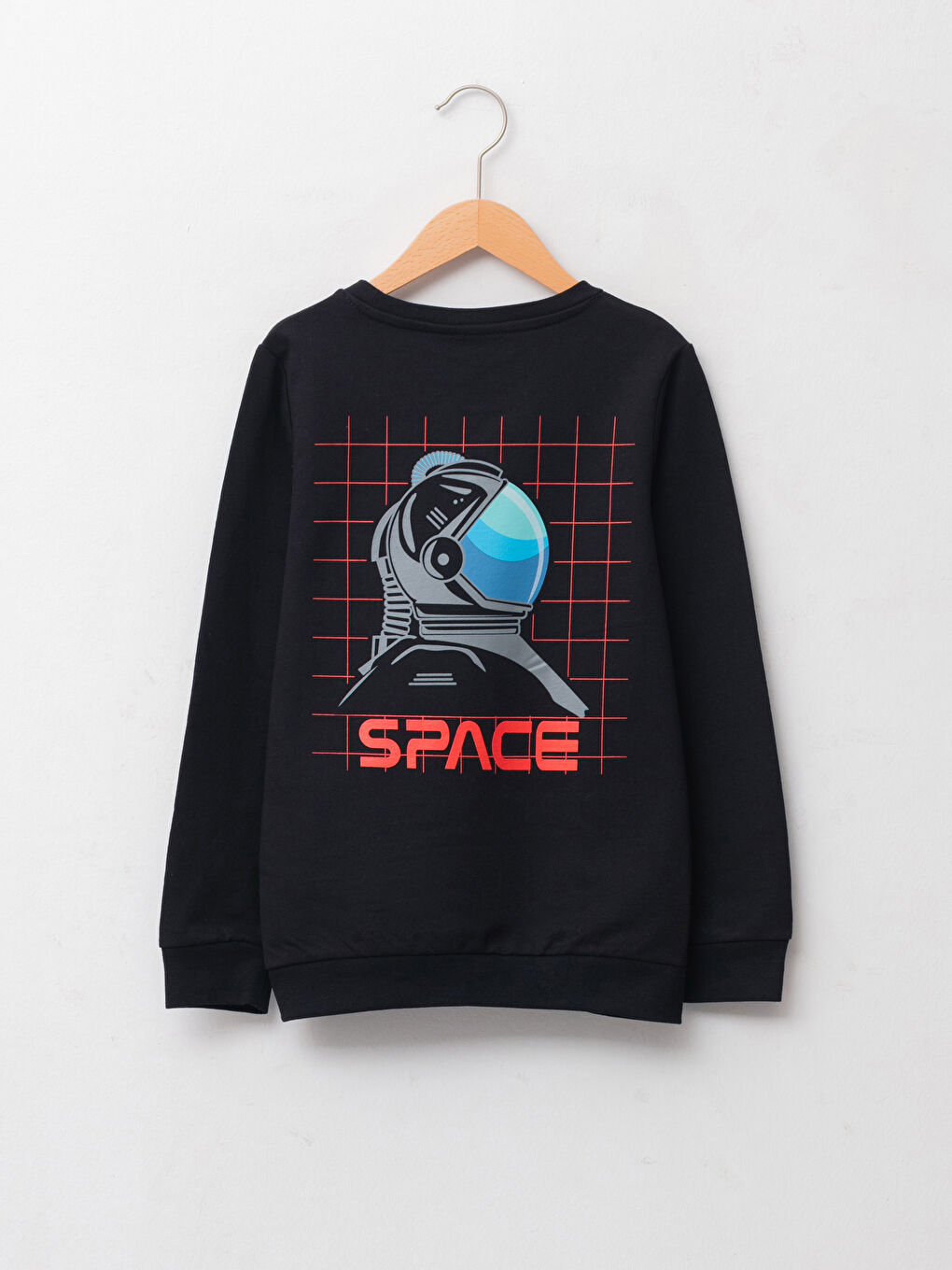 LCW Kids Crew Neck NASA Printed Long Sleeve Boys' Sweatshirt -W1DF08Z4-CVL