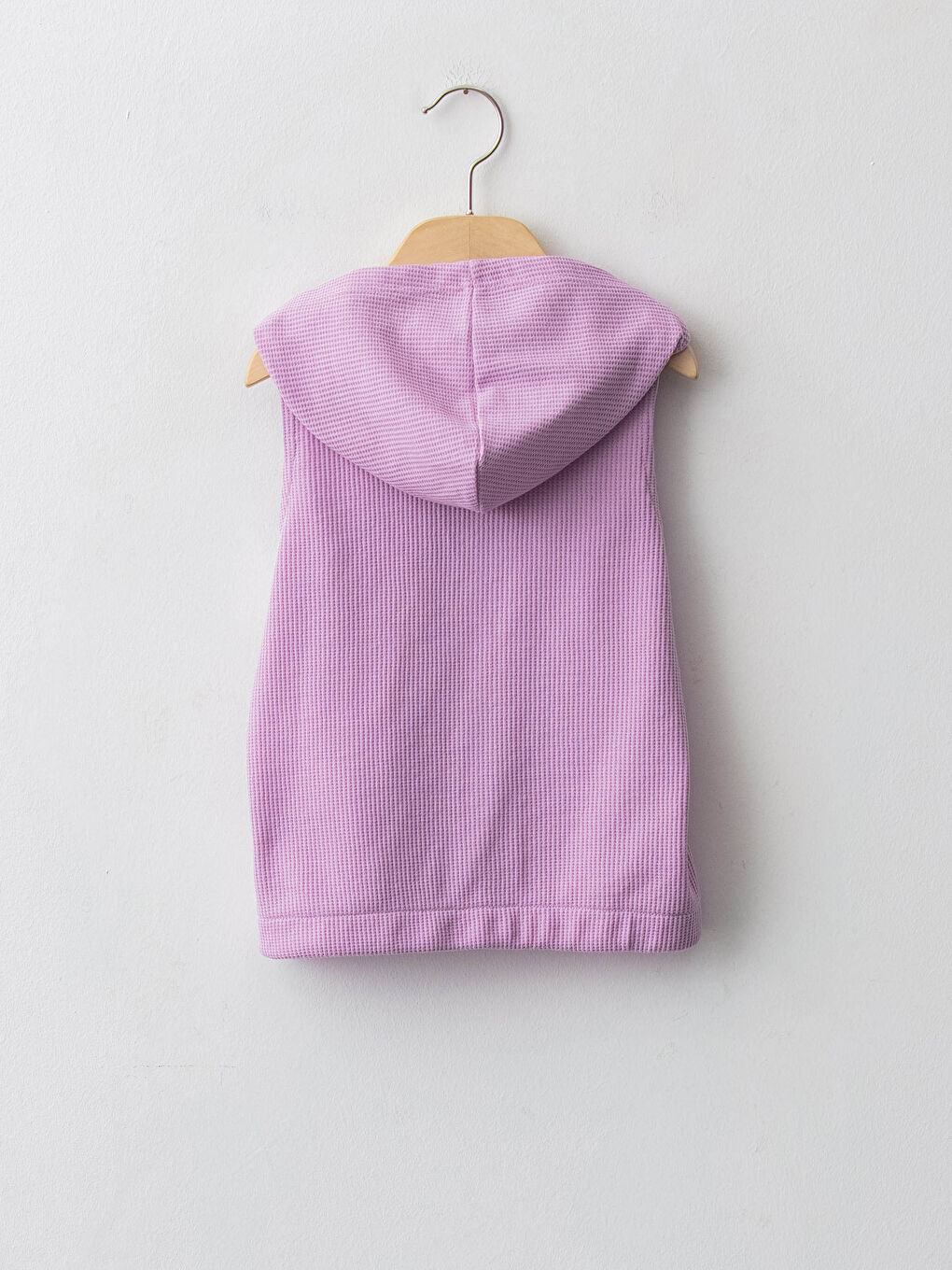Hooded Baby Girl Zipper Vest-1