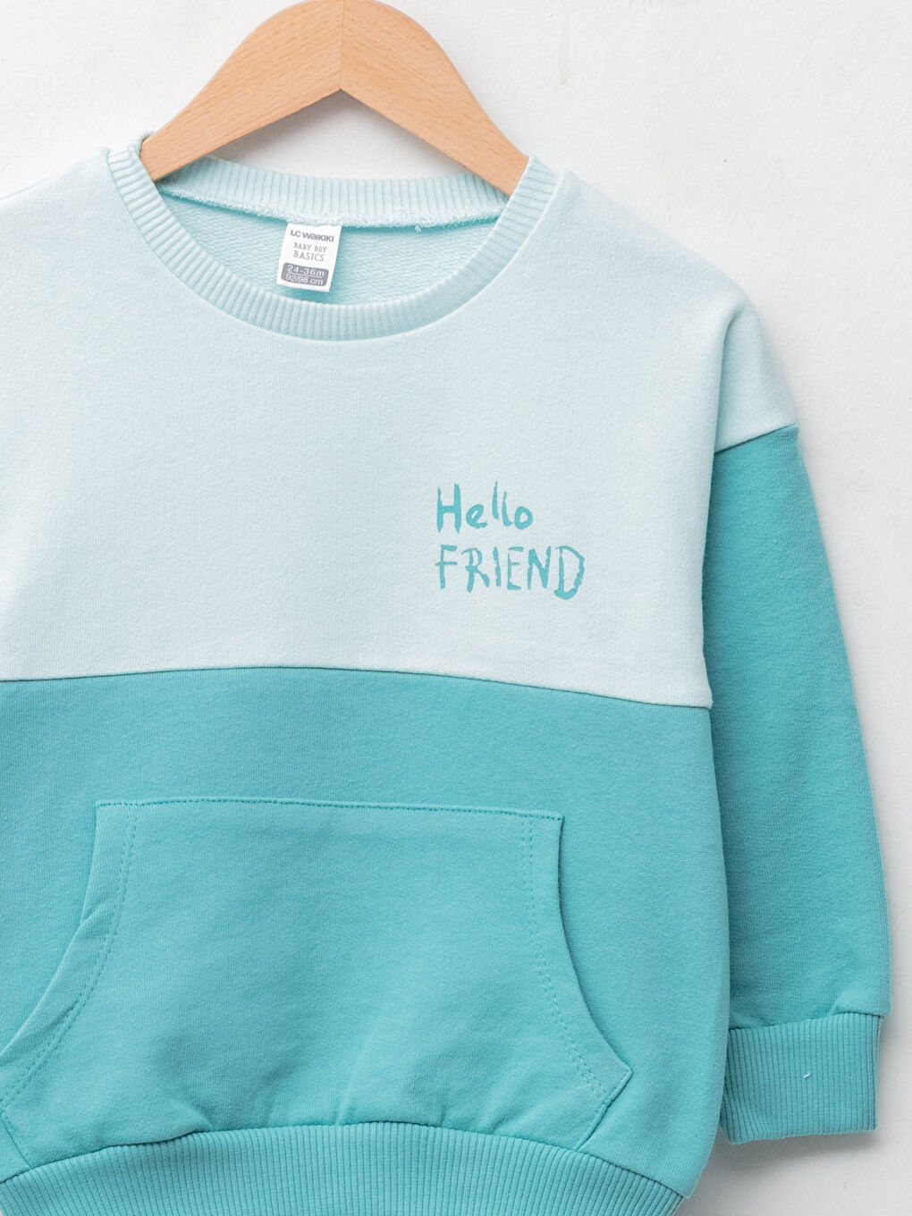 Crew Neck Long Sleeve Printed Baby Boys' Sweatshirt-2