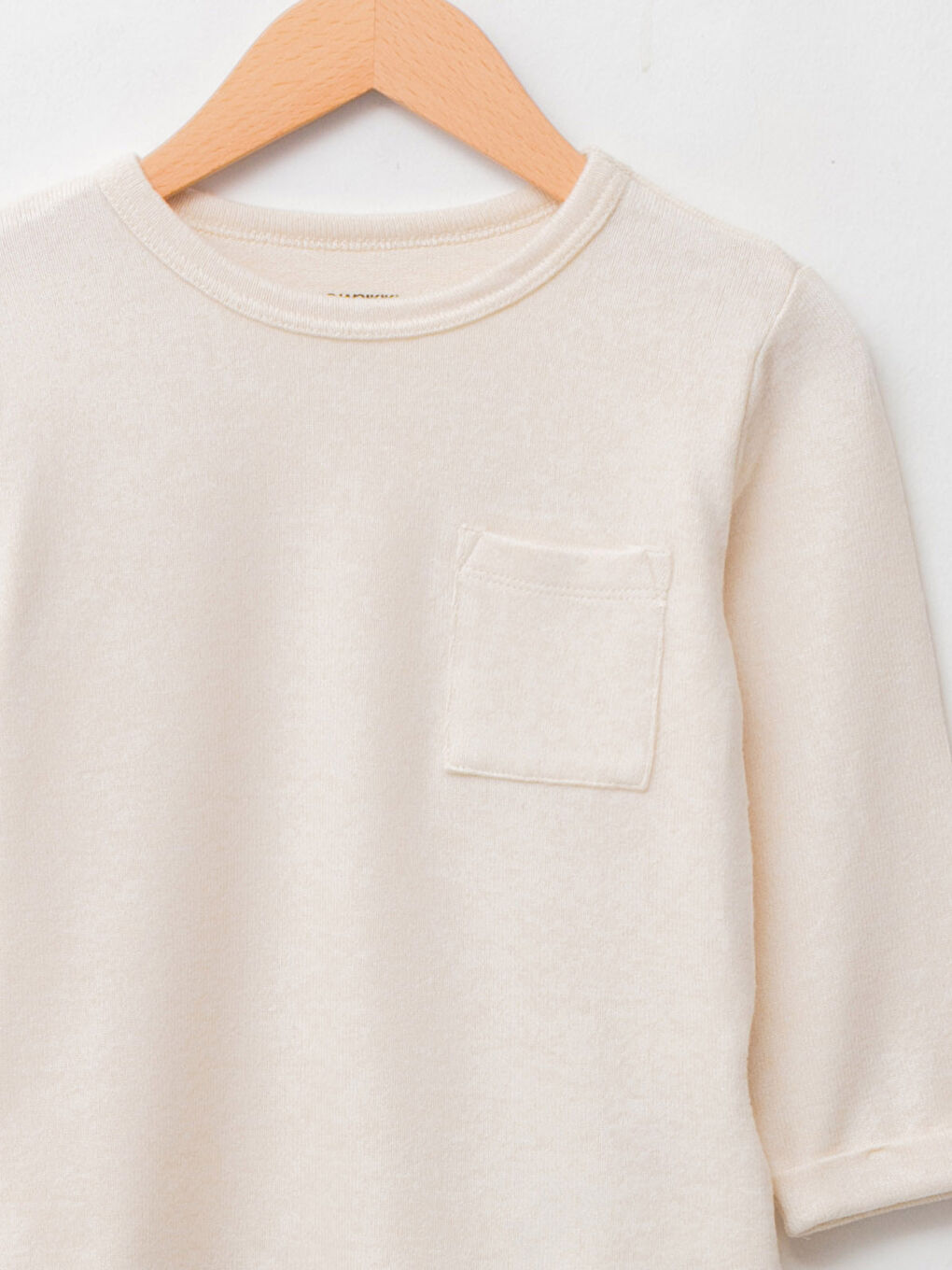 LCW baby Crew Neck Long Sleeve Baby Boys' T-Shirt -W1DM55Z1-D4N