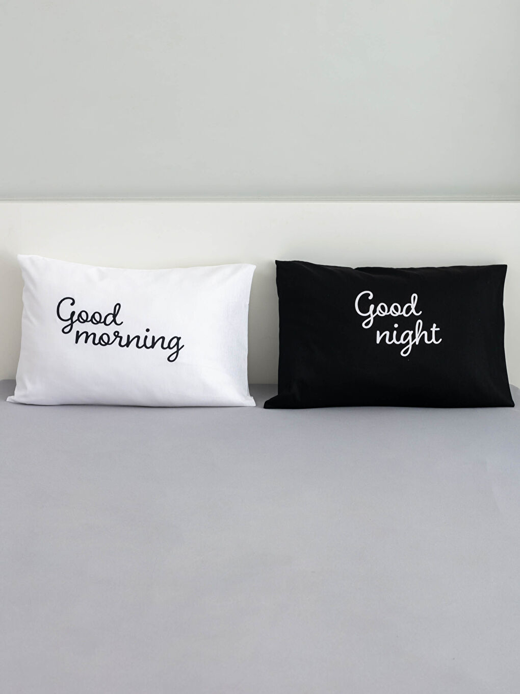 Slogan Printed Pillow Cover 2 Pcs 50x70 Cm-1