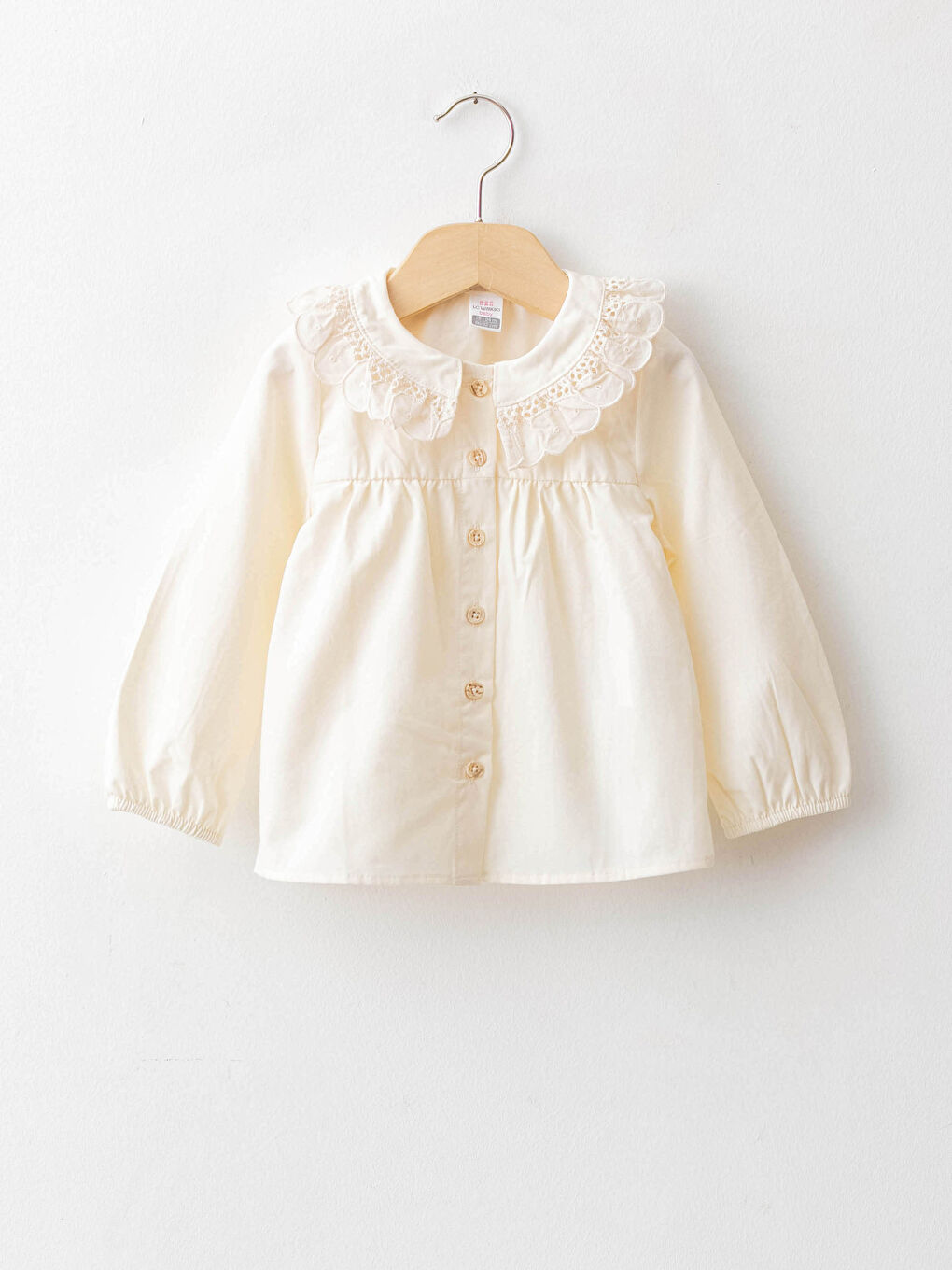 Chemise à Manches Longues pour Bébé Filles avec Col Rond