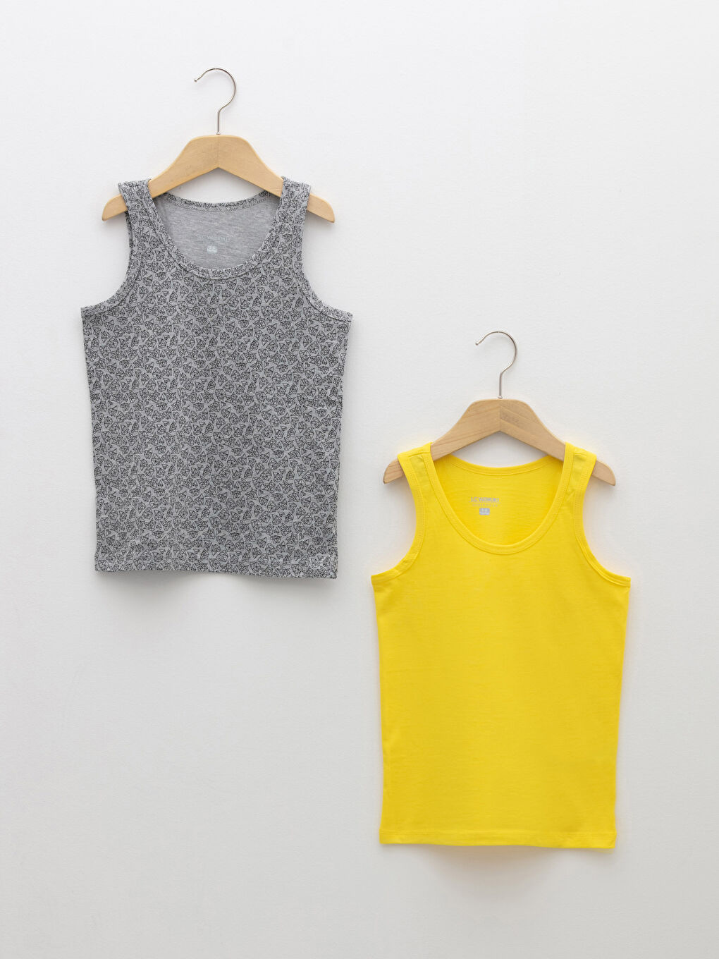Crew Neck Cotton Boy Singlet 2-Pack