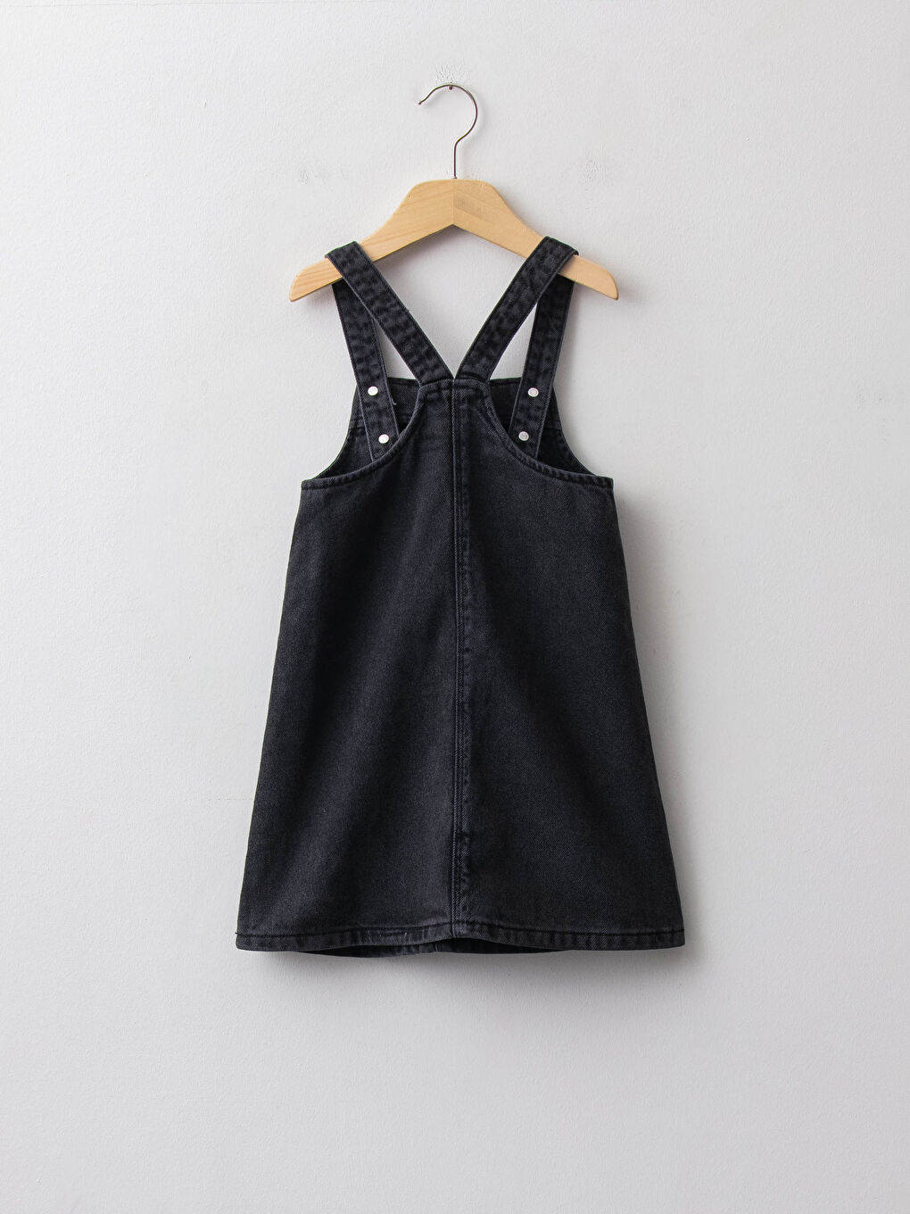 Dumbo Printed Cotton Baby Girl Jean Dress-1